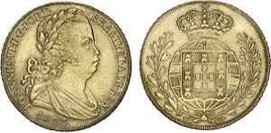 D. João VI - Ouro - Peça 1823; (7+1) ... 