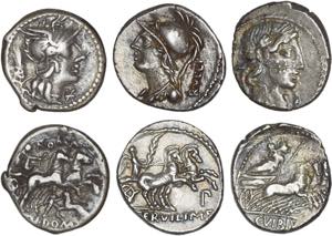 Roman - Republic - Lot (3 coins) - Domitia: ... 