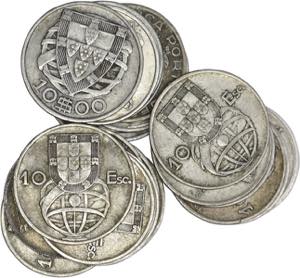 República - Lote (158 moedas) - 10$00 1932 ... 