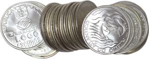 República - Lote (89 moedas) - 1000$00 ... 
