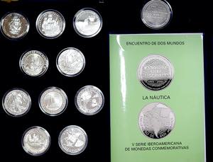 República - Prata - 10 moedas e 1 medalha - ... 