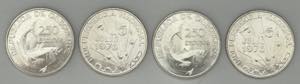 República - Prata - 4 moedas - ... 