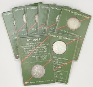 Portugal - Republic - Silver - 8 coins - ... 