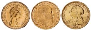 Australia / United Kingdom - Lot (3 coins) - ... 
