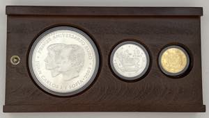 Espanha - Ouro e Prata - 3 moedas - Real ... 