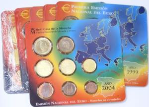 Espanha - Emissão de moedas correntes dos ... 
