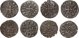 D. Afonso III / D. Dinis I - Lote (4 moedas) ... 