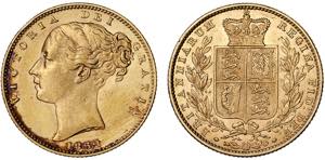 United Kingdom - Gold - Sovereign 1852; ... 