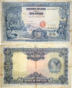 Paper Money - Banco de Portugal - 50$000 ... 