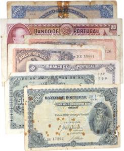 Paper Money - Banco de Portugal - Lot (7 ... 