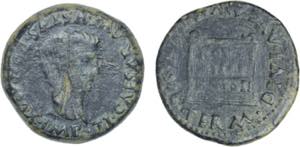 Ibero-Roman - Italica - As; Tiberius ... 