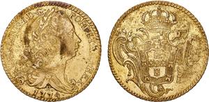 D. José I - Ouro - Peça 1774 R; com ... 