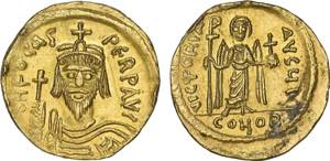 Bizantinas - Focas (602-610) - Ouro - ... 