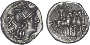Roman - Republic - Caecilia - Denarius; Q. ... 