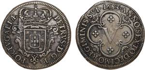 D. Pedro Príncipe Regente - V Réis 1683; ... 