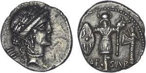 Roman - Julius Caesar (49-44 BC) - Denarius; ... 