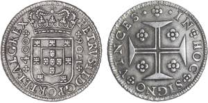 D. Pedro II - Cruzado Novo 1706; G.79.07; ... 