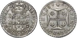 D. Pedro II - Doze Vinténs 1706; G.64.06; ... 
