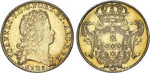 D. João V - Ouro - Dobra 1729; G.134.06, JS ... 