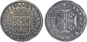 D. João V - Doze Vinténs 1707; G.73.01; ... 