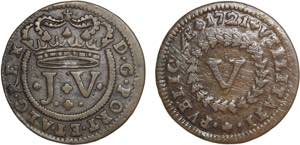 D. João V - V Réis 1721; G.15.06; MBC