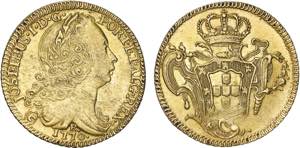 D. José I - Ouro - Peça 1770 R; G.55.23, ... 