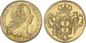 D. José I - Ouro - Peça 1775 R; G.55.29, ... 