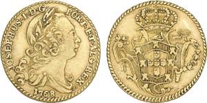 D. José I - Ouro - Escudo 1768-J; G.47.04, ... 