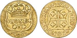 D. José I - Ouro - Cruzado Novo (Pinto) ... 