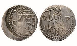 India - D. Filipe III (1621-1640) - 2 Tangas ... 