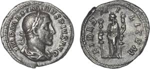 Romanas - Maximino I (235-238) - Denário; ... 