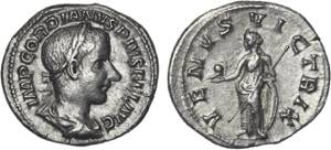 Romanas - Gordiano III (238-244) - Denário; ... 