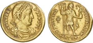 Roman - Valens (364-378) - Gold - Solidus; D ... 