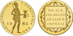 Países Baixos - Ouro - Ducat 1985; PROOF; ... 