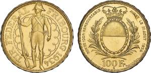 Medals - Switzerland - Gold - 100 Francs ... 