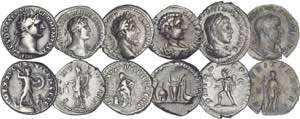 Romanas - Império - Lote (6 moedas) - ... 