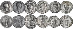 Roman - Empire - Lot (6 coins) - Denarii ... 