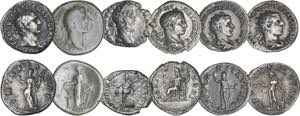 Roman - Empire - Lot (6 coins) - Denarii ... 