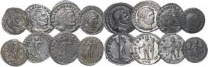 Roman - Empire - Lot (8 coins) - Follis, AE ... 