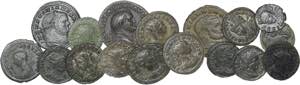 Roman - Empire - Lot (17 coins) - As, ... 