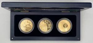 República - Ouro - 3 moedas - Euro 2004 ... 