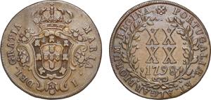 Azores - D. Maria I (1786-1799) - Copper ... 