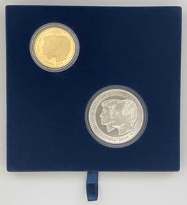 Espanha - Ouro e Prata - 2 moedas - Real ... 