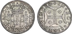 D. Pedro II - Cruzado 1687; G.73.02; MBC+