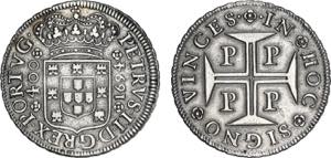 D. Pedro II - Cruzado Novo 1694; P; G.91.01; ... 