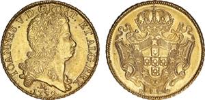 D. João V - Ouro - Dobra 1732 M; G.140.10, ... 