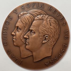 Medals - Spain - Cobre - Esc. Marin; JUAN ... 
