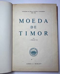 Books - Vaz, J. Ferraro - MOEDA DE TIMOR, ... 