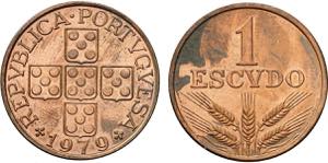 Portugal - Republic - 1 Escudo 1979; bronze; ... 