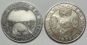 Medals - 2 medalhas Prata - FEIRA DA MEDALHA ... 